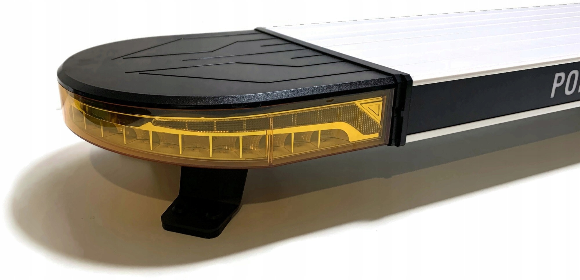 BELKA OSTRZEGAWCZA LED 124cm PODŚWIETLANY NAPIS Kolor pomarańczowy