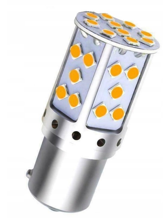 ŻARÓWKA 35 LED PY21W POMARAŃCZOWA SMD BAU15S Producent inny