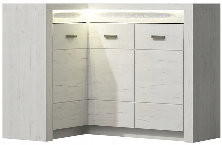 Komoda narożna INDIANAPOLIS I15-3 KOLORY ODWROTNA