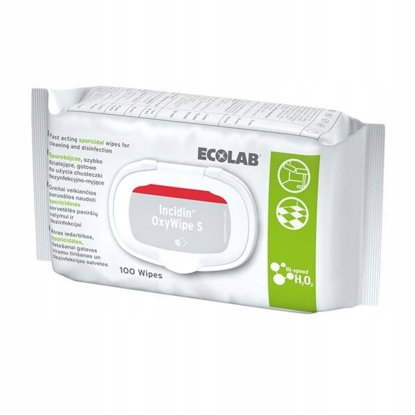 

Ecolab Incidin OxyWipe S chusteczki bezalkoho a100