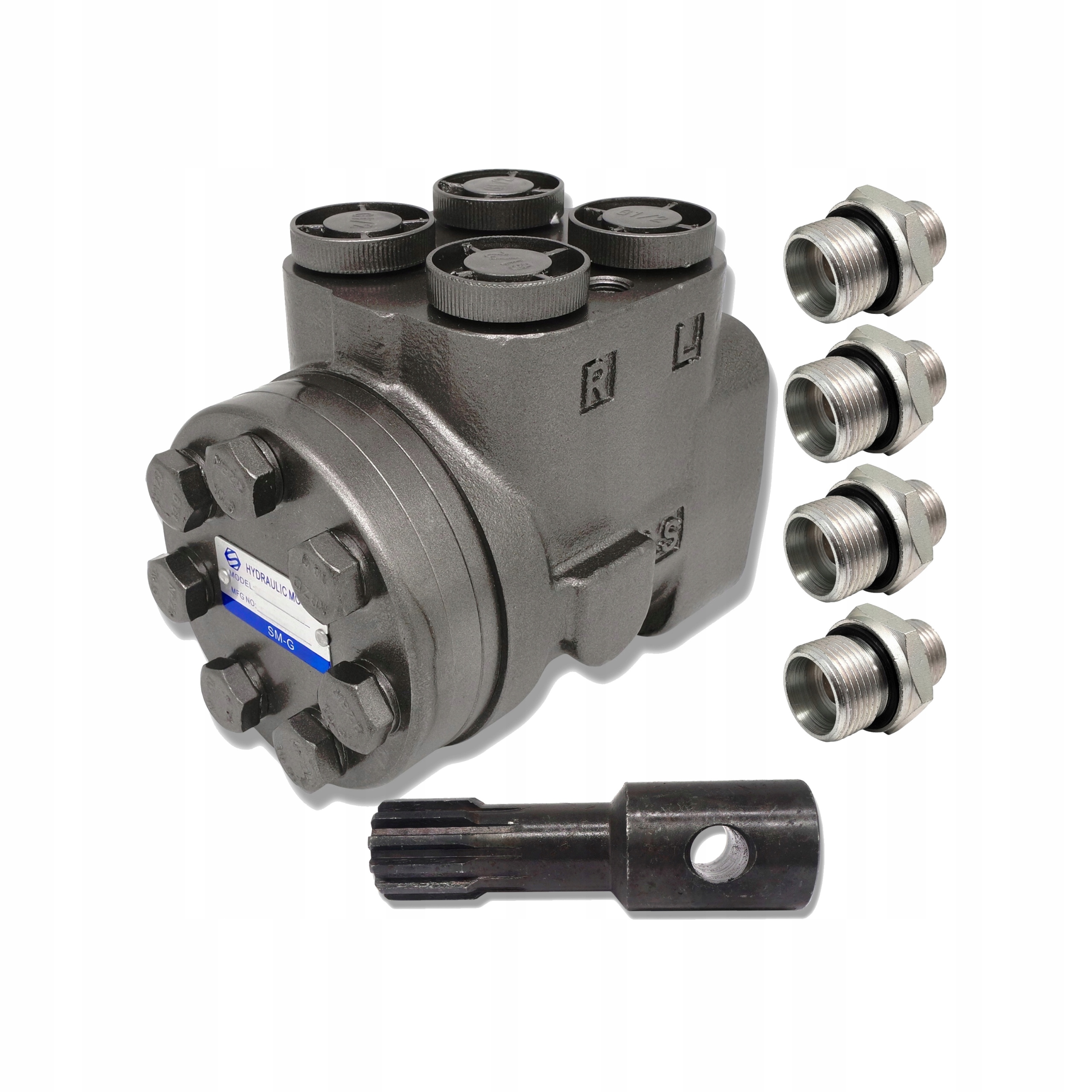 7624.100.ON23 - Orbitrol OSPC 100 on ролик 80 4X ніпель BIZON URSUS