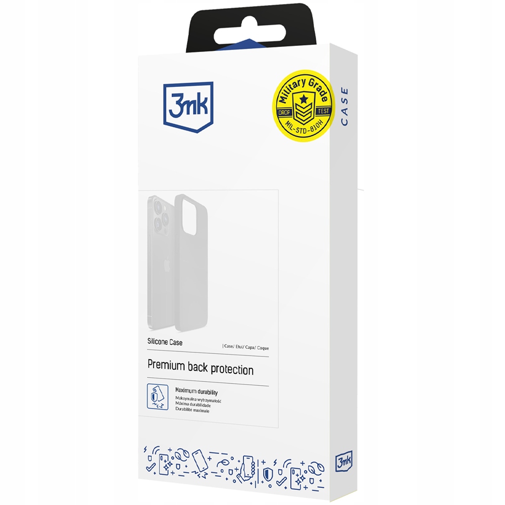 Etui 3mk Silicone Case na iPhone 16 Pro granatowe 3mk Protection