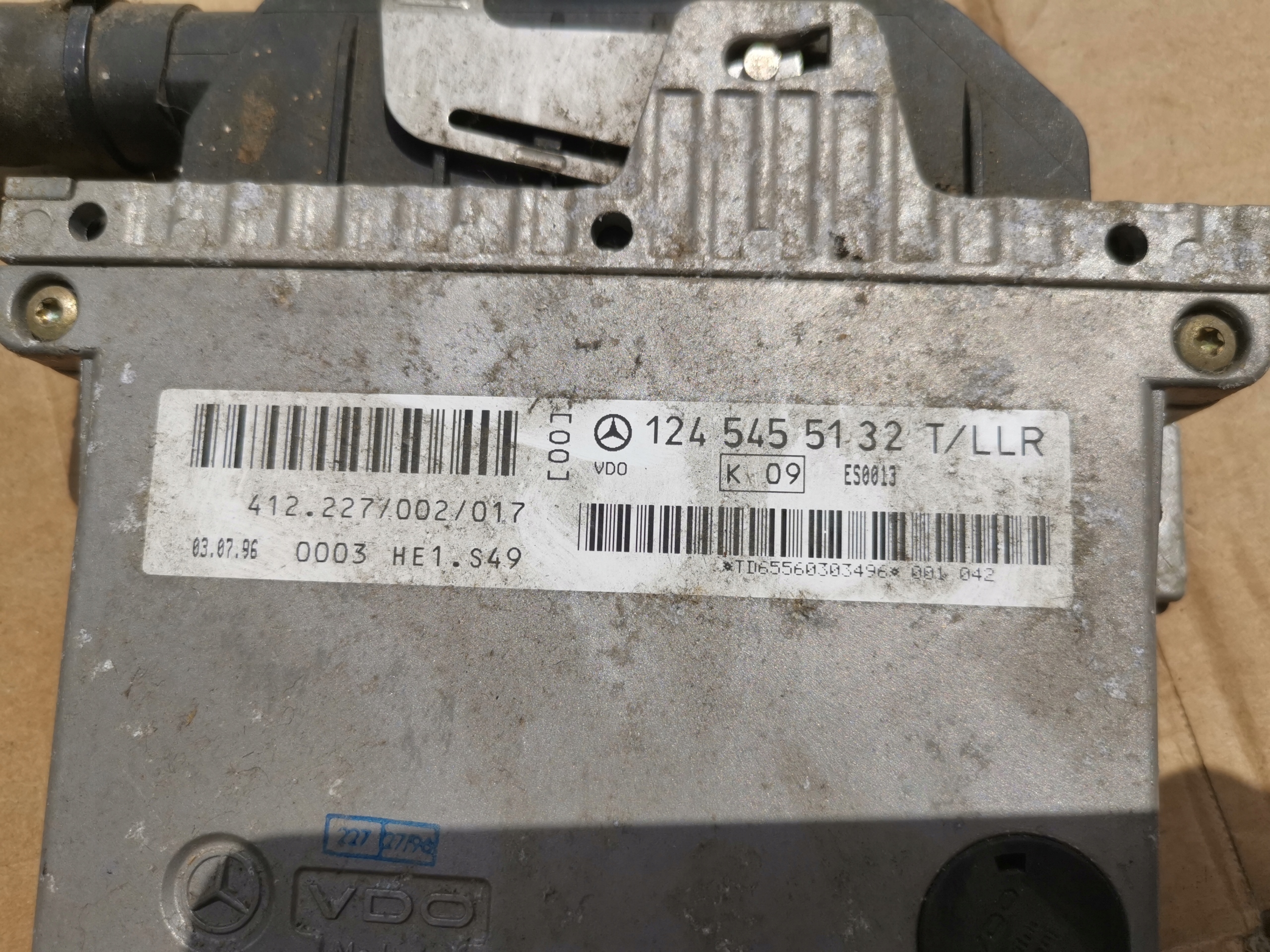 Computer Bedienteil MERCEDES W124 1245455132