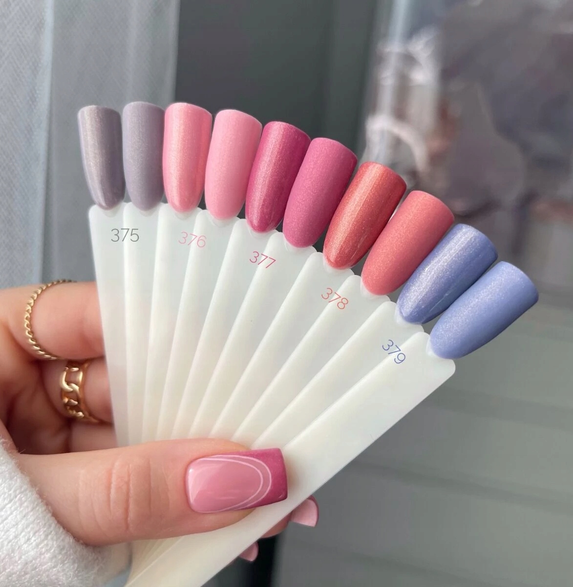 SEMILAC 377 Shimmer Stone Ruby Lakier Hybrydowy 7ml Nazwa koloru producenta Ruby