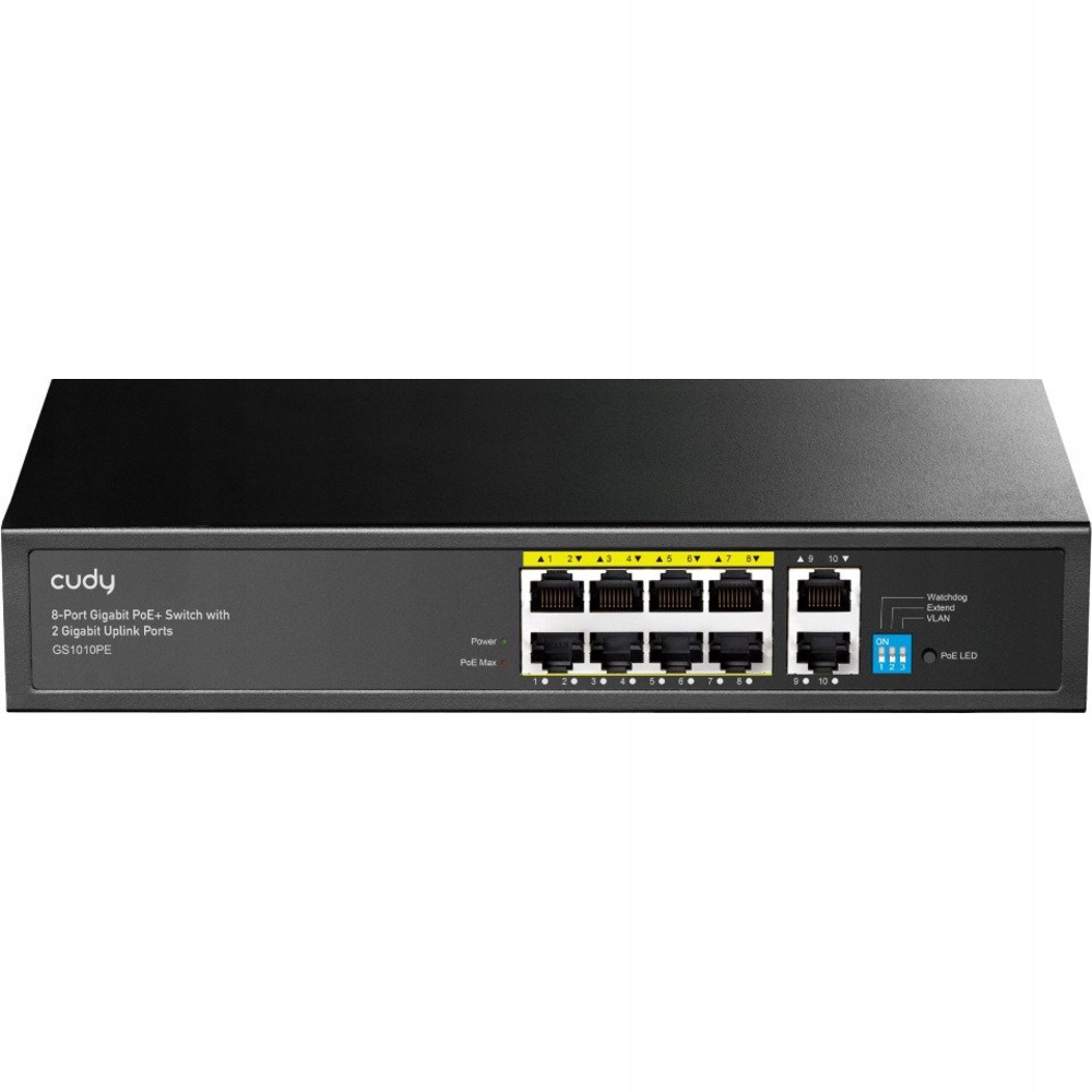 Cudy 8-portový Gigabit PoE+ prepínač