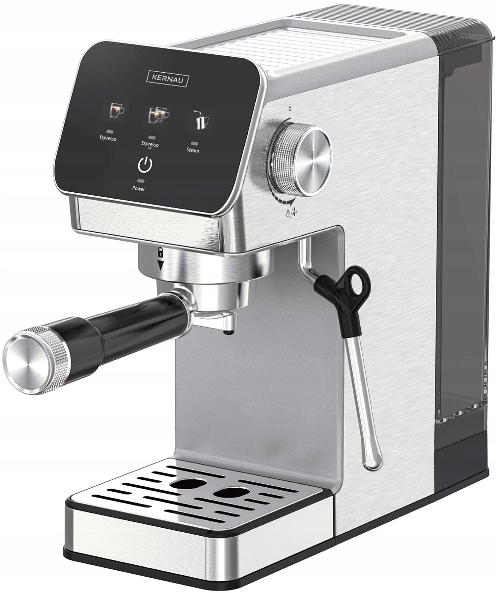 Ekspres kolbowy Kernau KCM131ES Srebrny 20 bar kawa mielona, kapsułki