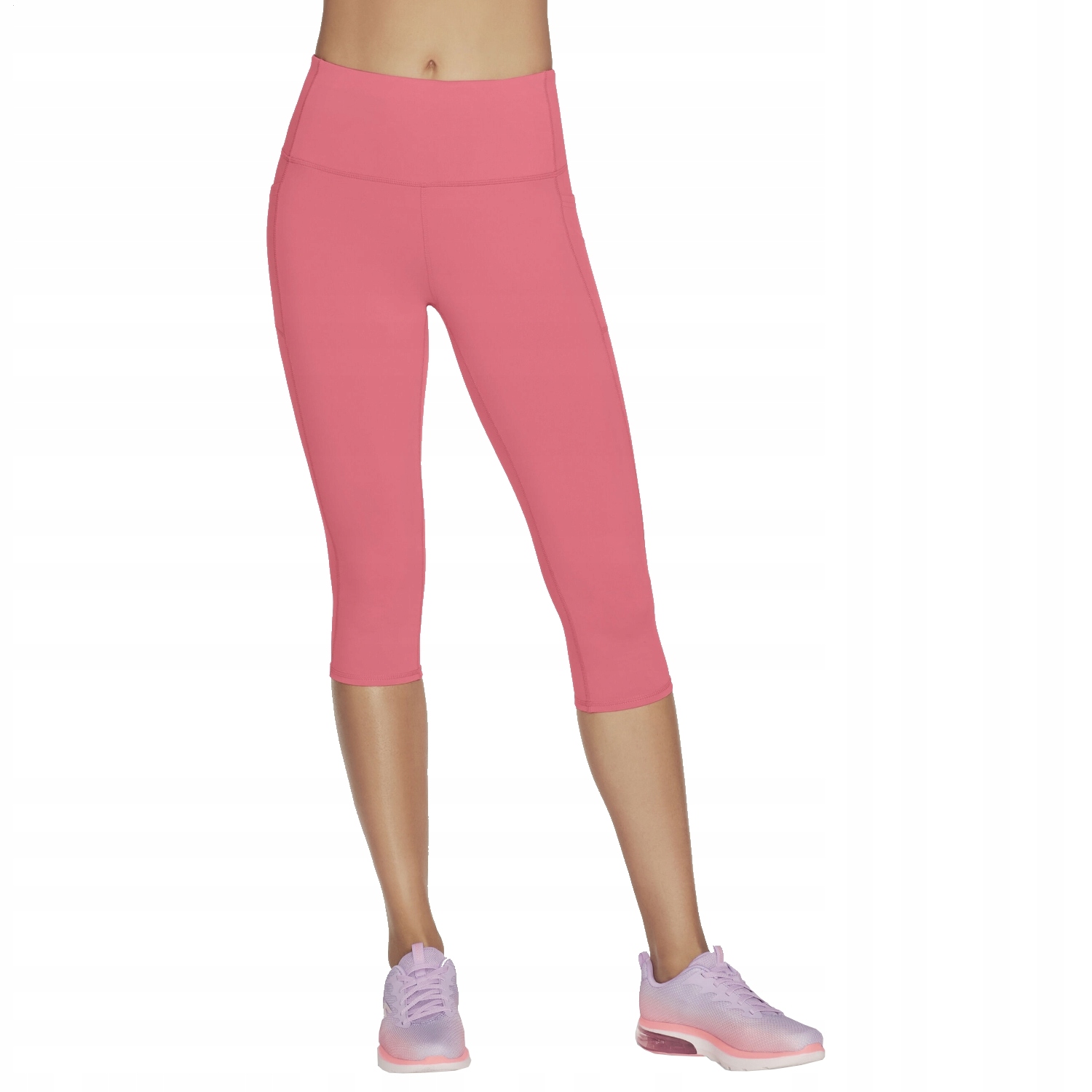 Dámské Kraťasy Skechers Go Walk High Waisted Capri Short [xs], nylonové, červené