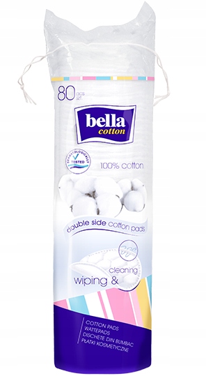 

Płatki kosmetyczne Bella Cotton okrągłe 80 szt.