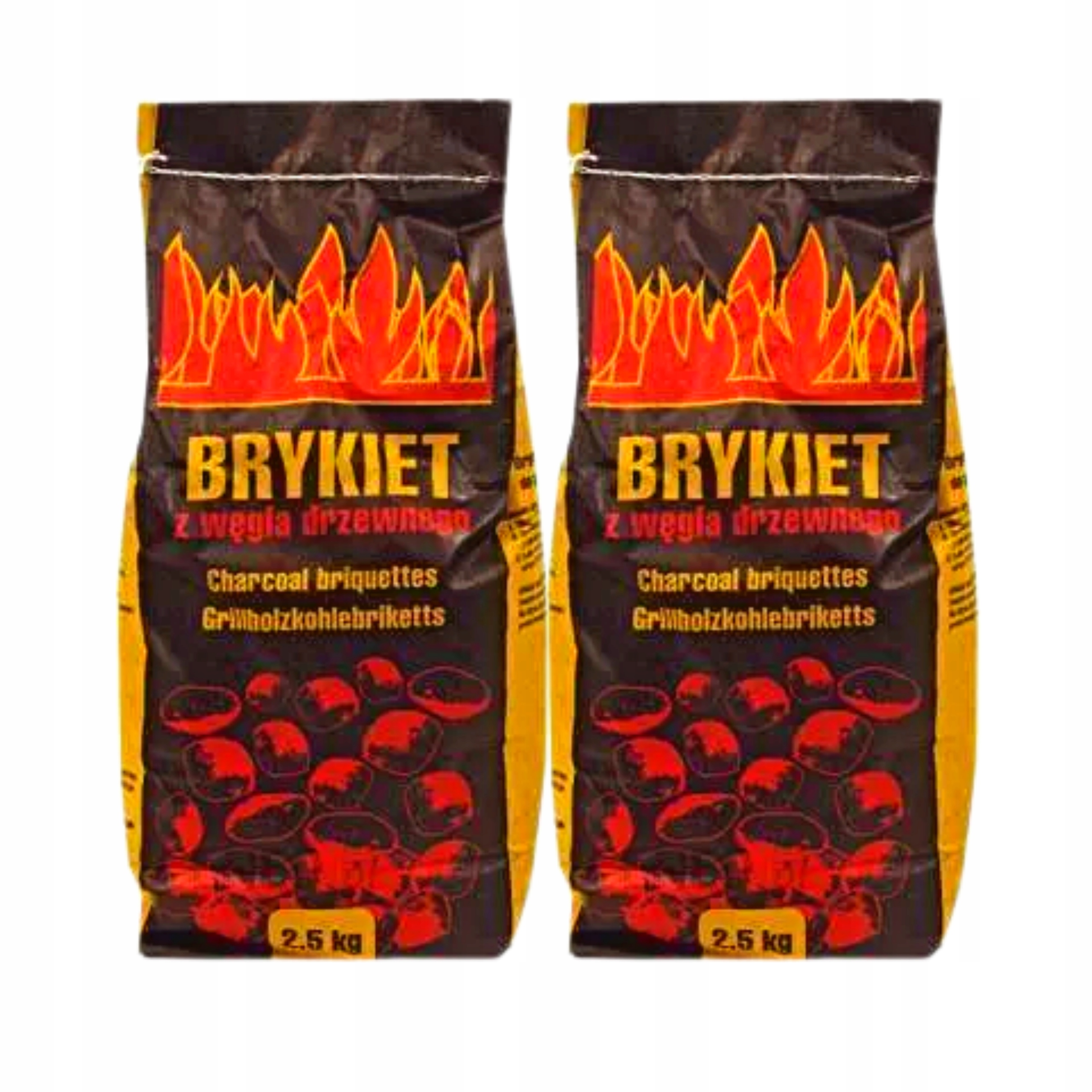 

Brykiet drzewny 5 Kg (2x2.5 Kg) do grilla Jakość