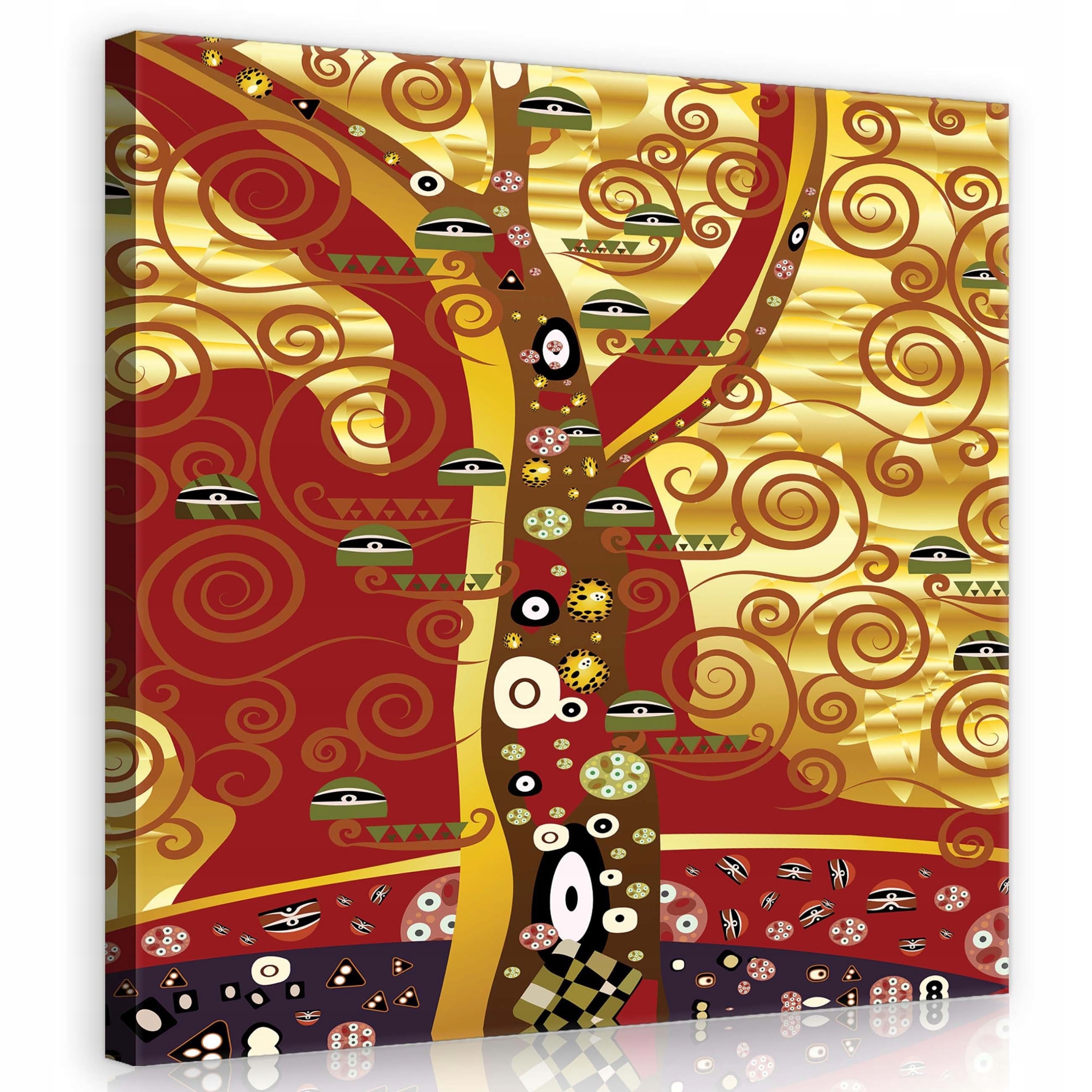 Obraz 80x80 Strom života Gustav Klimt modernismus zlato spirály dekorativní