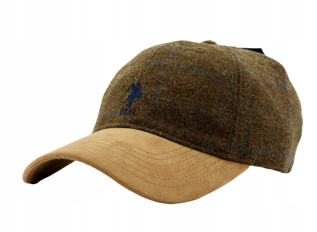 Čepice s kšiltem pro muže a mládež U.s. Polo Assn. 54-59 Cm Výšivka Logo Hnědá