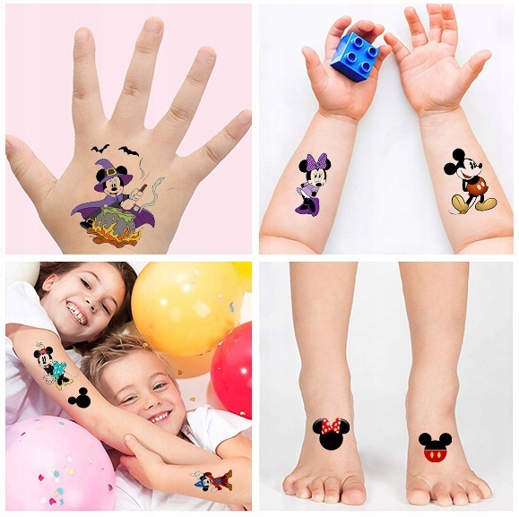 NAJLEPSZE TATUAŻE ZMYWALNE DLA DZIECI DZIECIĘCE MYSZKA MIKI WZORY JAKOŚĆ EAN (GTIN) 5904629229918