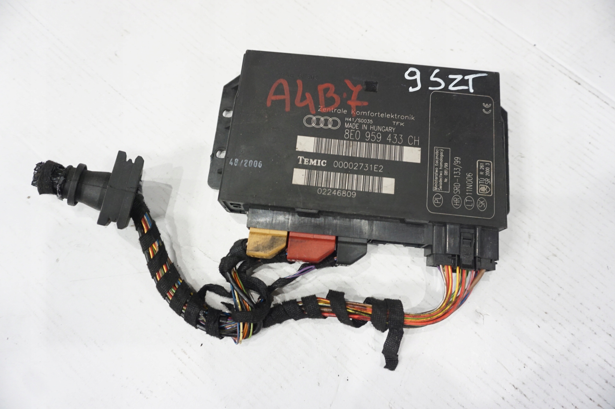 MODUŁ STEROWNIK KOMFORTU 8E0959433CH AUDI SEAT