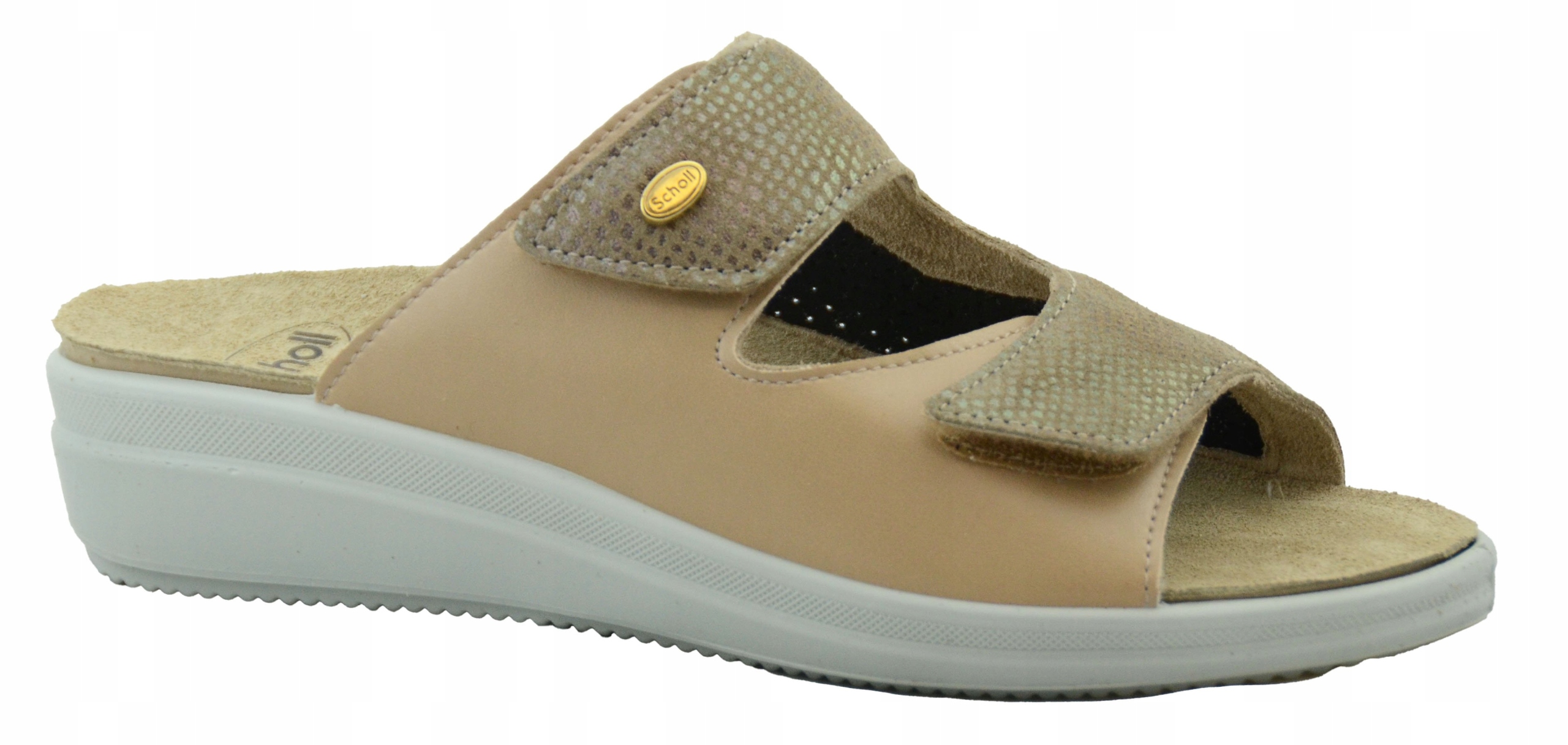 Scholl Dámské Nazouváky Antonia Elastic Light Taupe Béžová Velikost 40