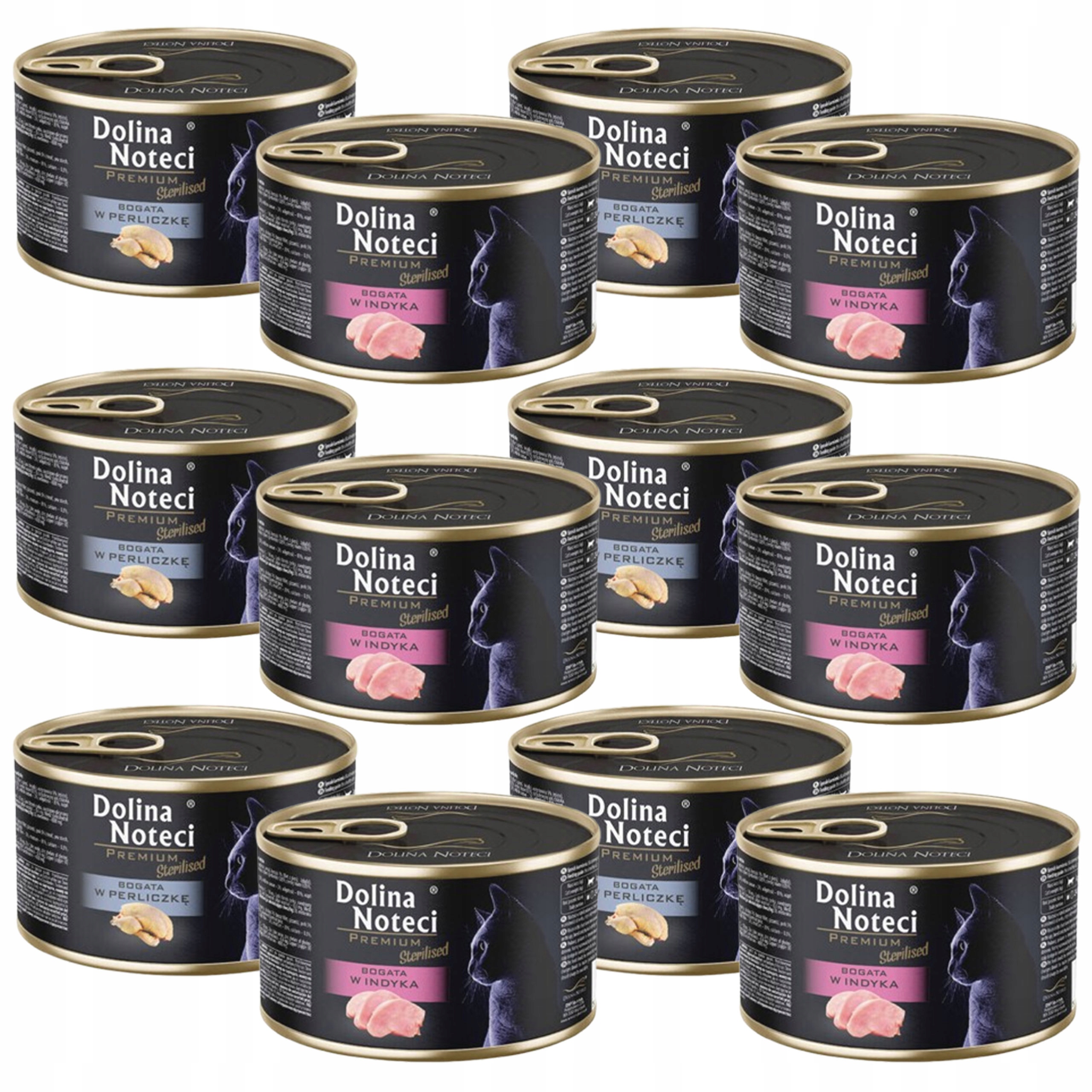 Dolina Noteci Premium Sterilised Krmivo mokré pro kočky Mix Chutí 12 x 185 g