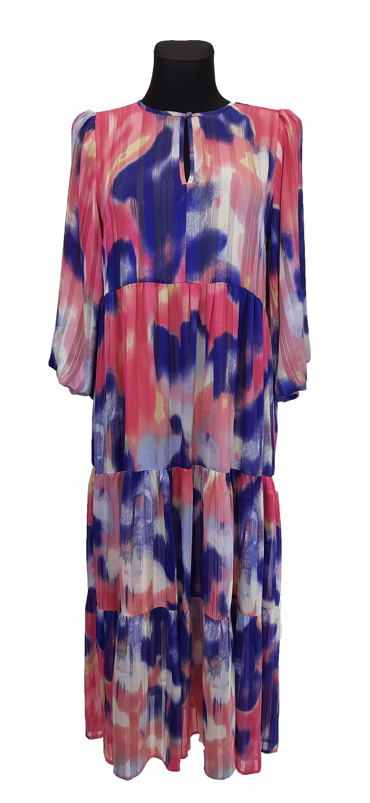 

Sukienka długa letnia różowa akwarela inWEAR 42