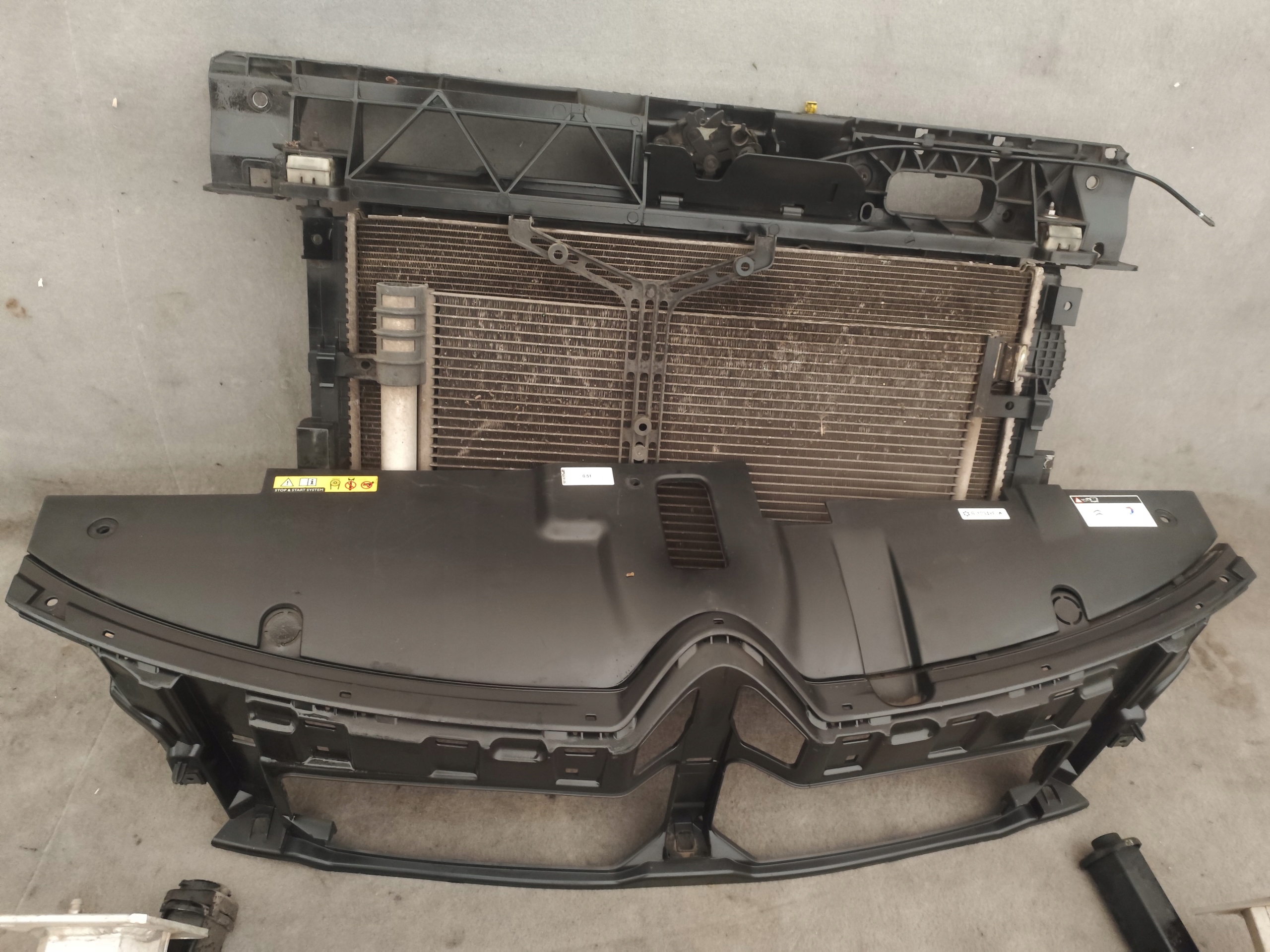 CITROEN C4 GRAND PICASSO II support panel for radiators radiator sider
