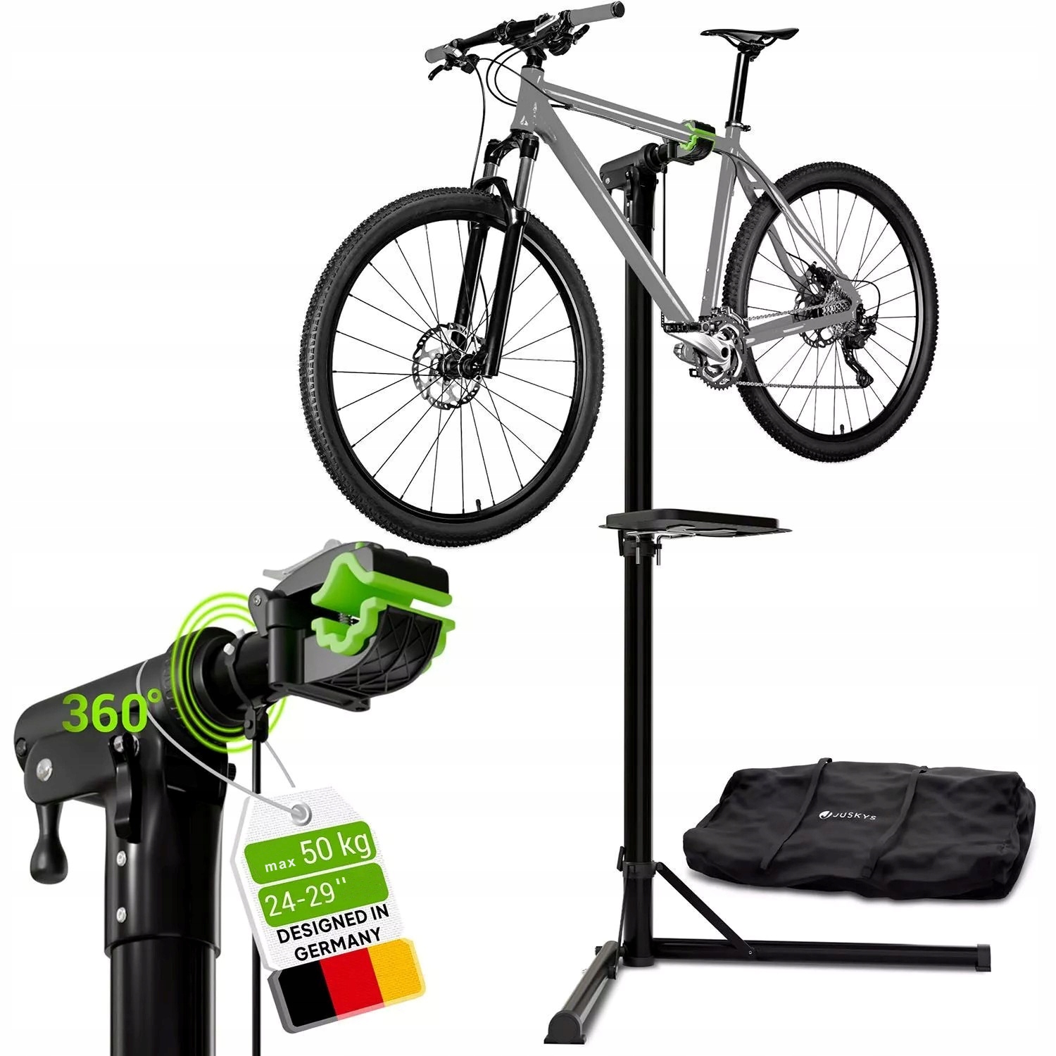 Składany Stojak Serwisowy Do Roweru 50KG Statyw Uchwyt Wieszak Rowerowy