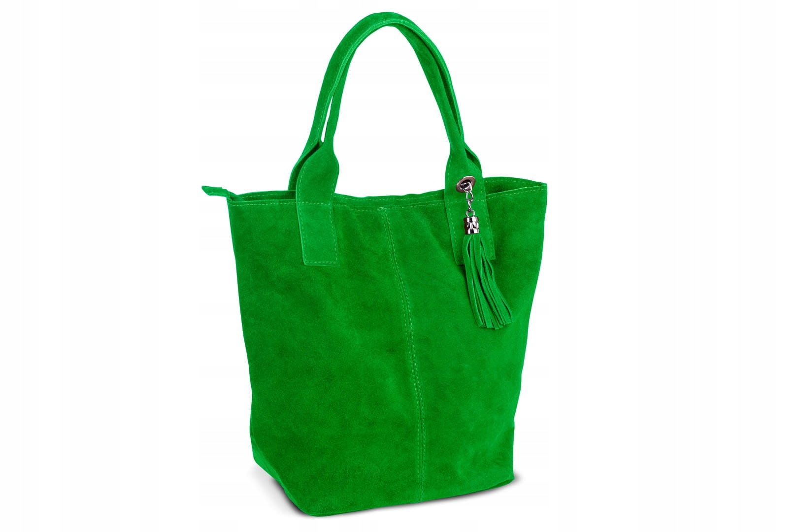 Kožená taška Vera Pelle Olivia Zmaszowa Trawiasta