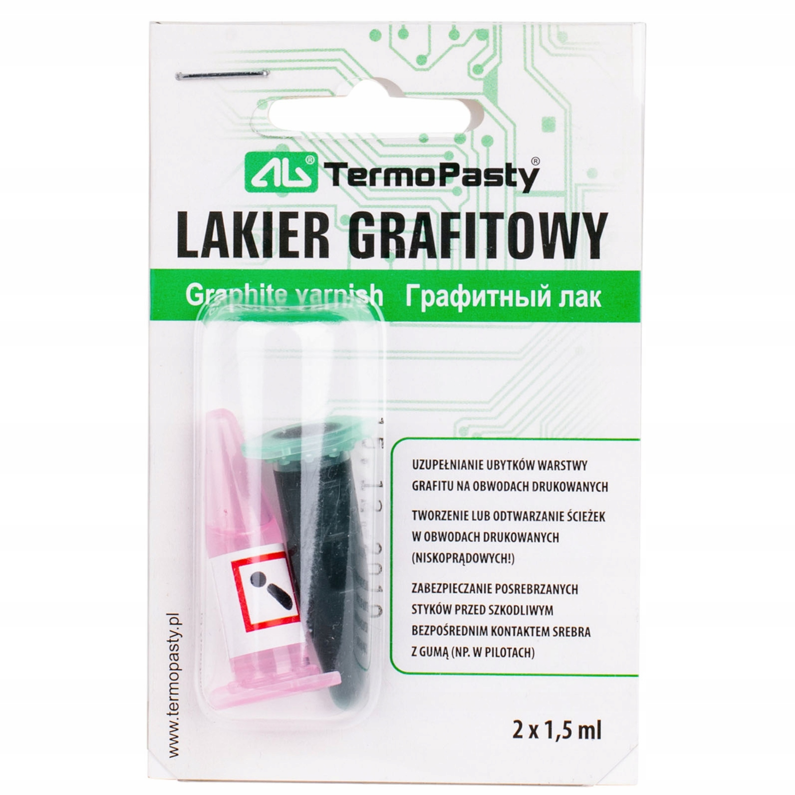 

Lakier grafitowy Ag do naprawy pilotów ścieżek