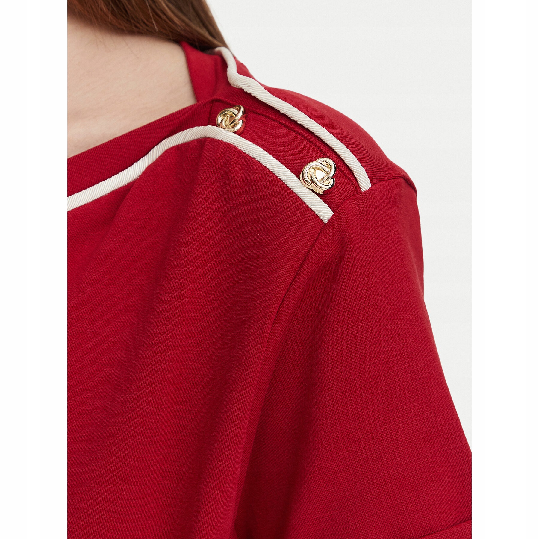 Damskie T-Shirt W6YI58K5317 czerwony