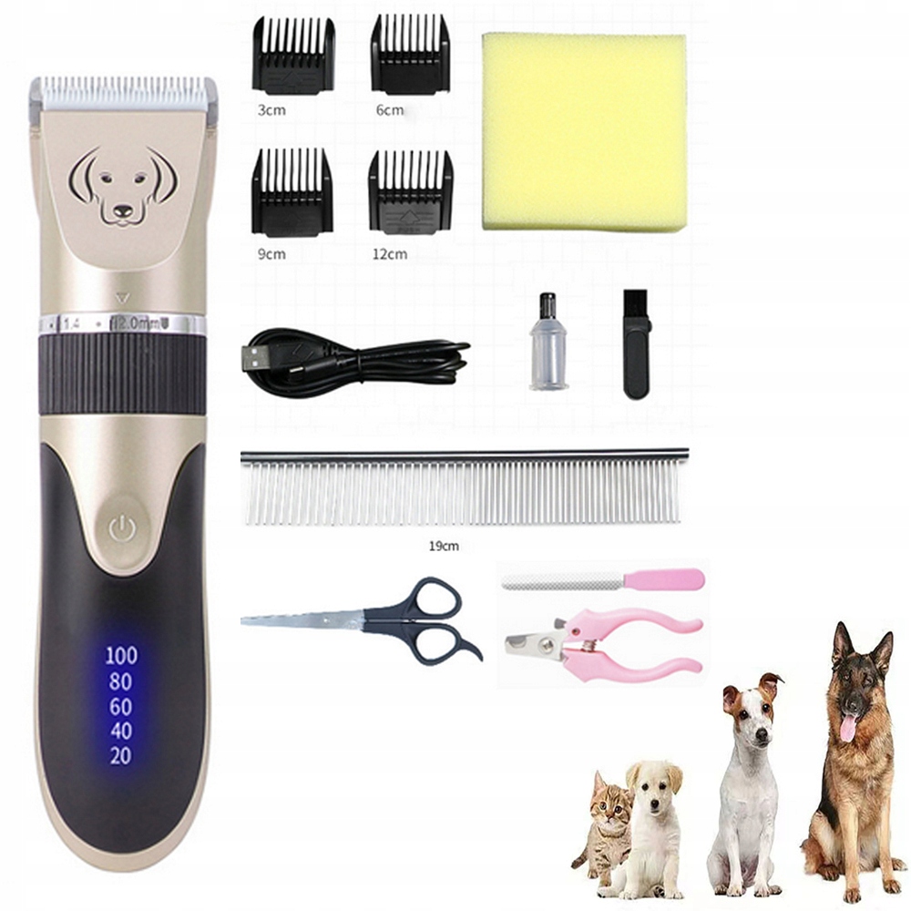 Tichý Strojek Na Stříhání Psů A Koček A Zvířat, Profesionální Sada