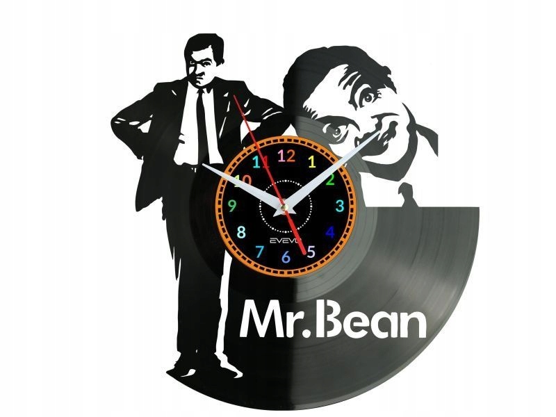 Mr. Bean Dárek Originální dekorace do domu Hodiny z vinylové desky