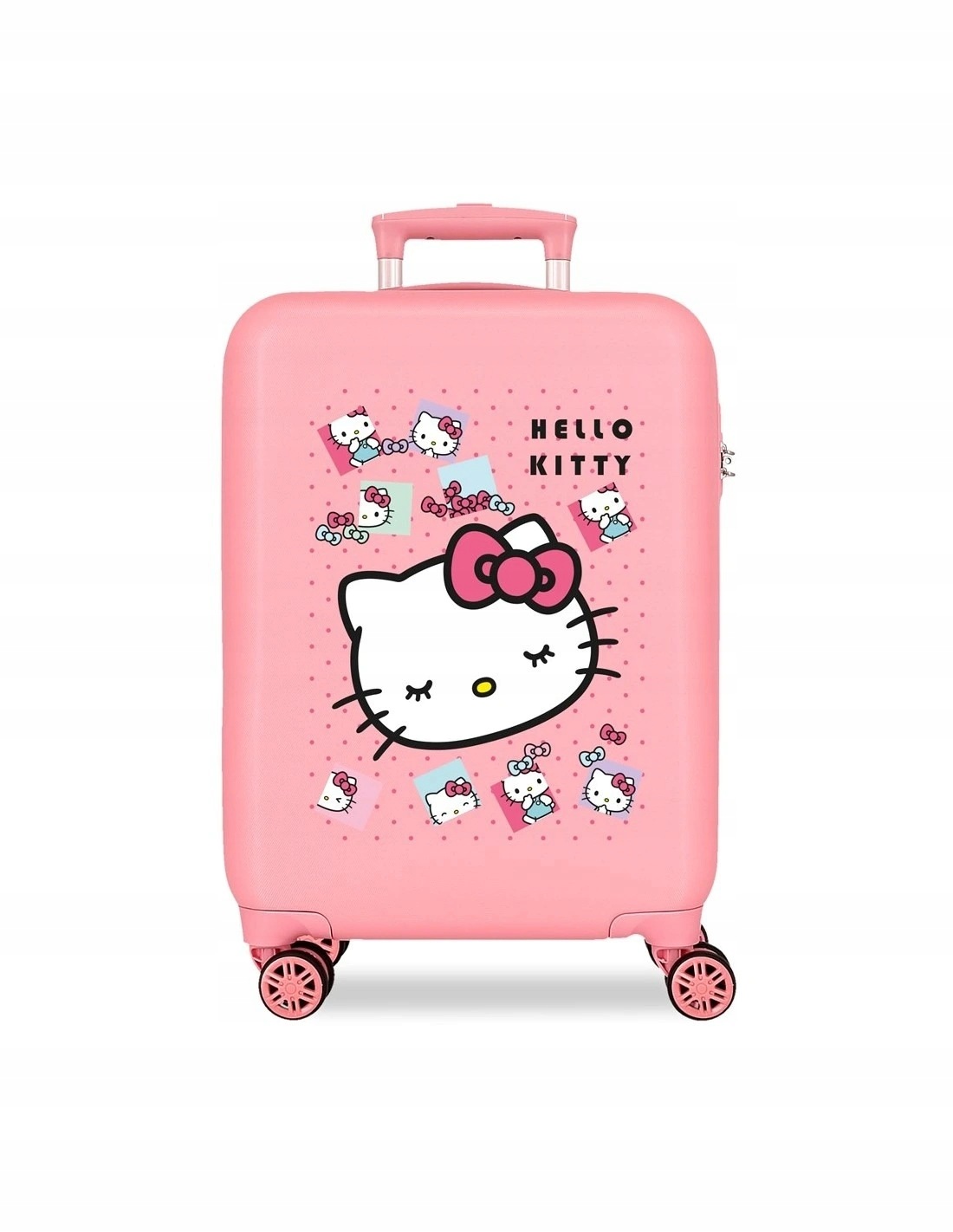 Dětský skořepinový Abs kufr Hello Kitty Bows 42 L růžový