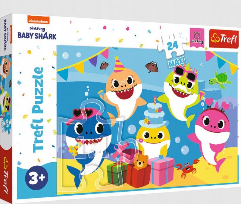 Trefl Puzzle 24 Maxi - Wesołe Baby Shark 14337 3+ Kod producenta 14337