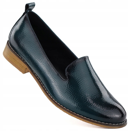 Dámské lakované polobotky Lordsy modré Potocki 19337 37