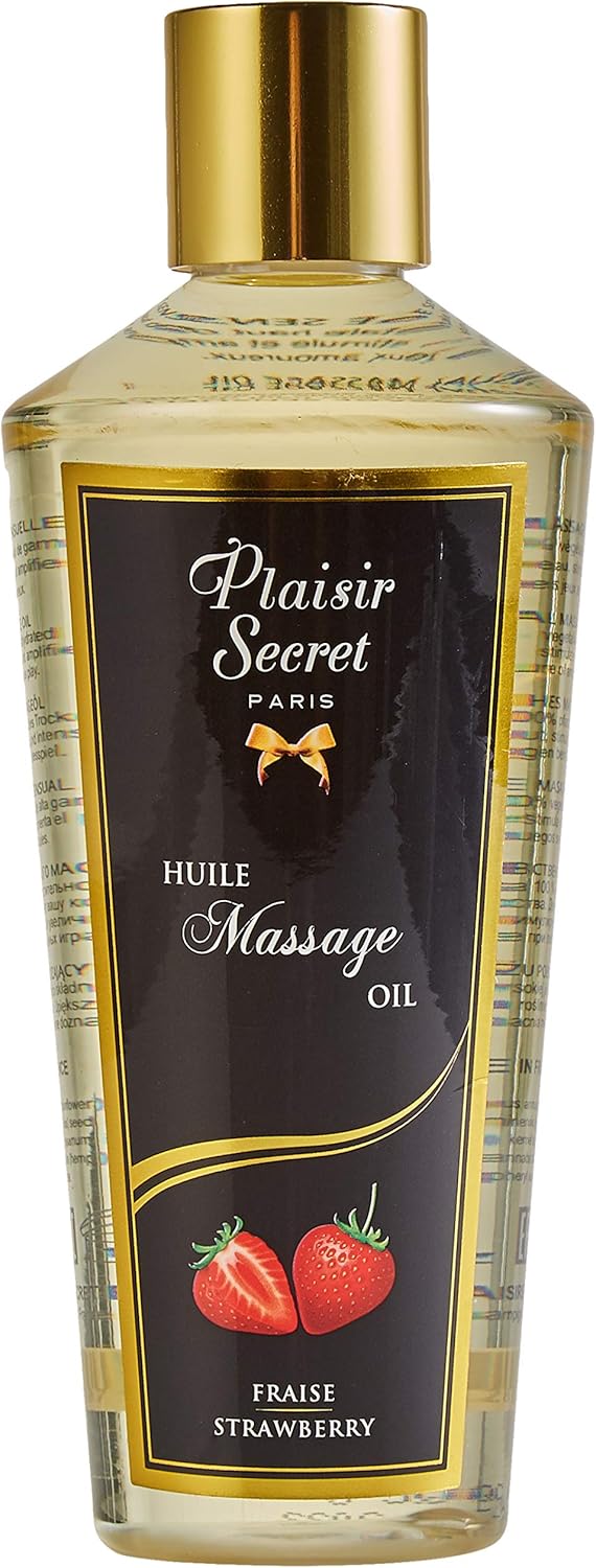 Přírodní suchý masážní olej Jahoda Plaisirs Secrets 250 ml