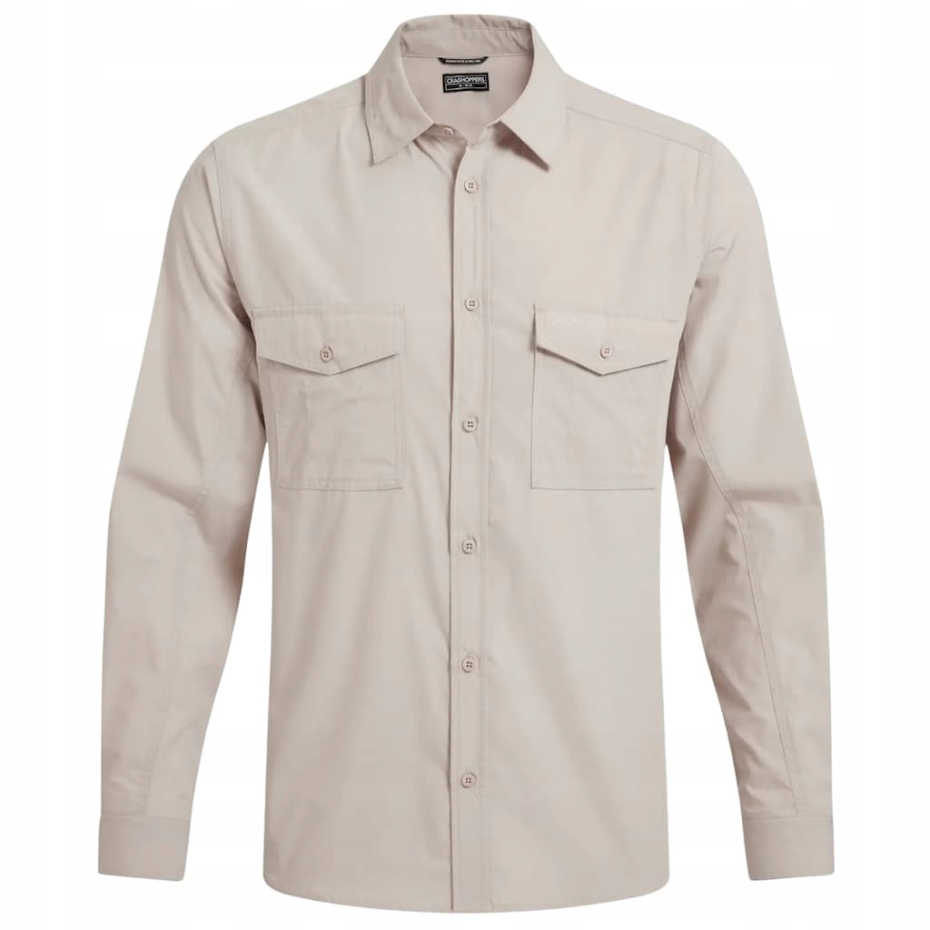 Pánská košile s dlouhým rukávem Craghoppers Kiwi II Long Sleeved Oatmeal XXL