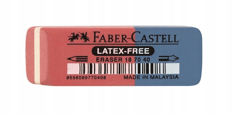 

Gumka naturalna 2w1ołówek atrament Faber-Castell