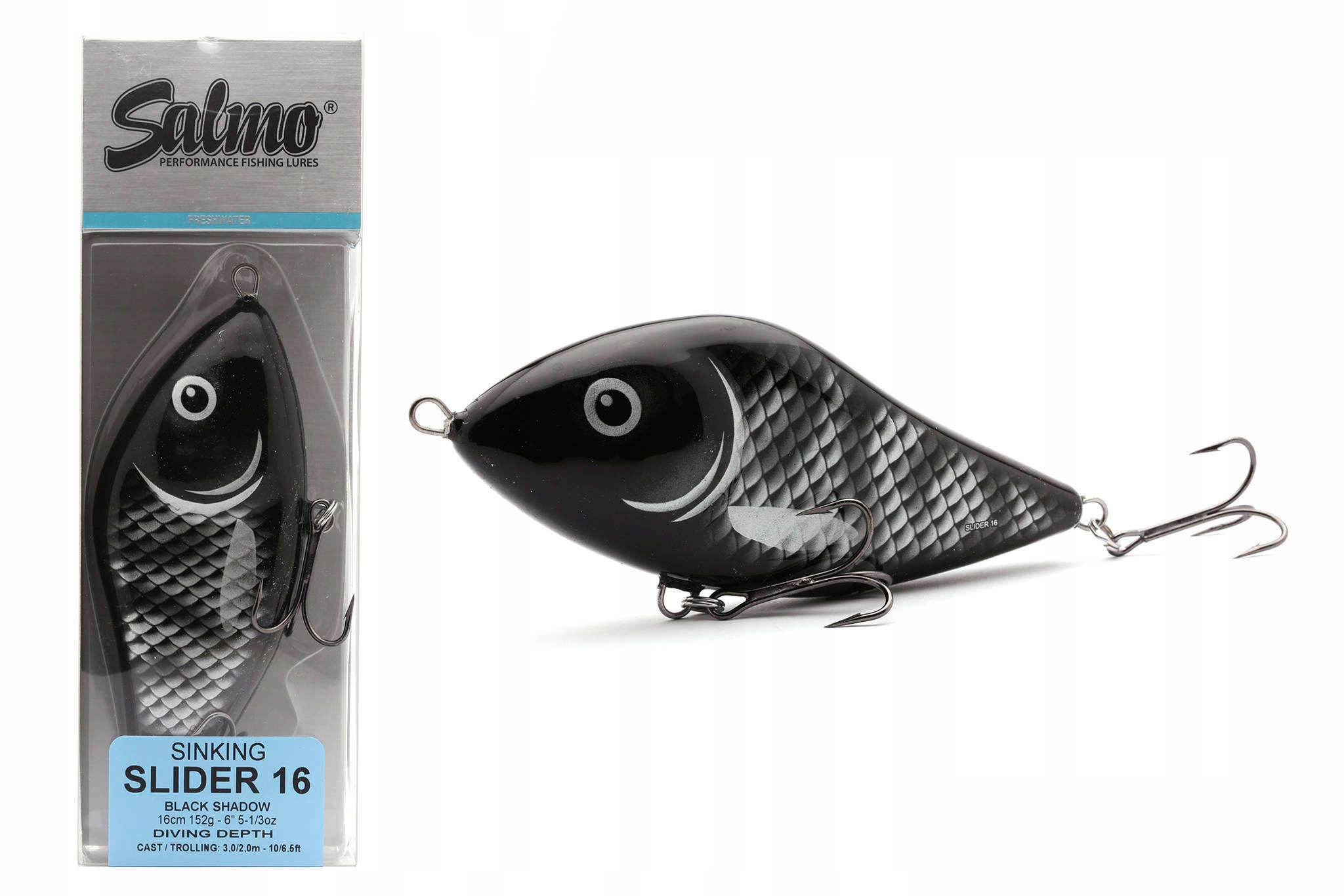Salmo Slider Special Edition Black Shadow 16 cm