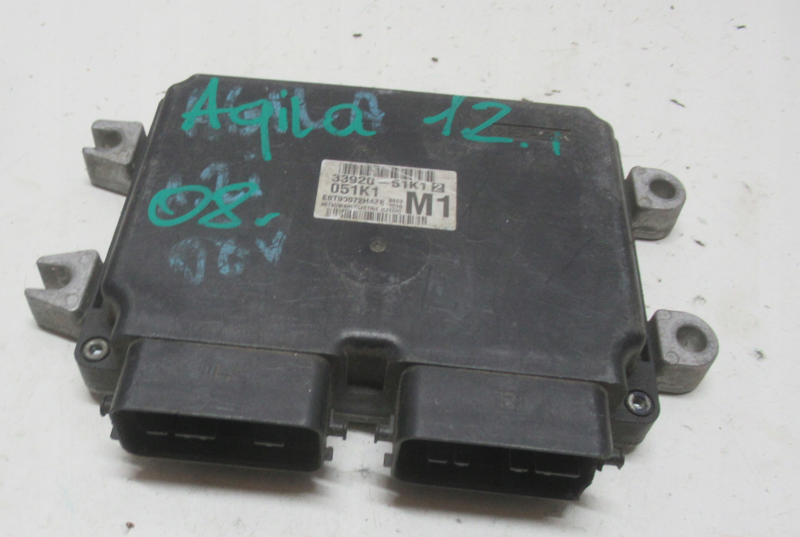 OPEL AGILA 1.2 08R computer control unit of the engine 33920-51K12