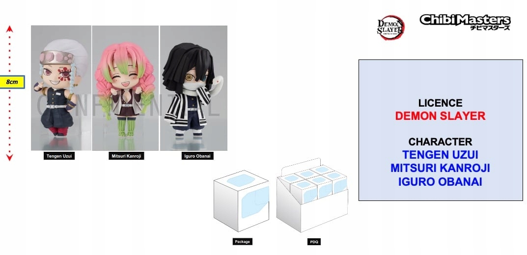 Demon Slayer Figurka ChibiMasters 8 cm Vol 3 "Krabička 12 ks