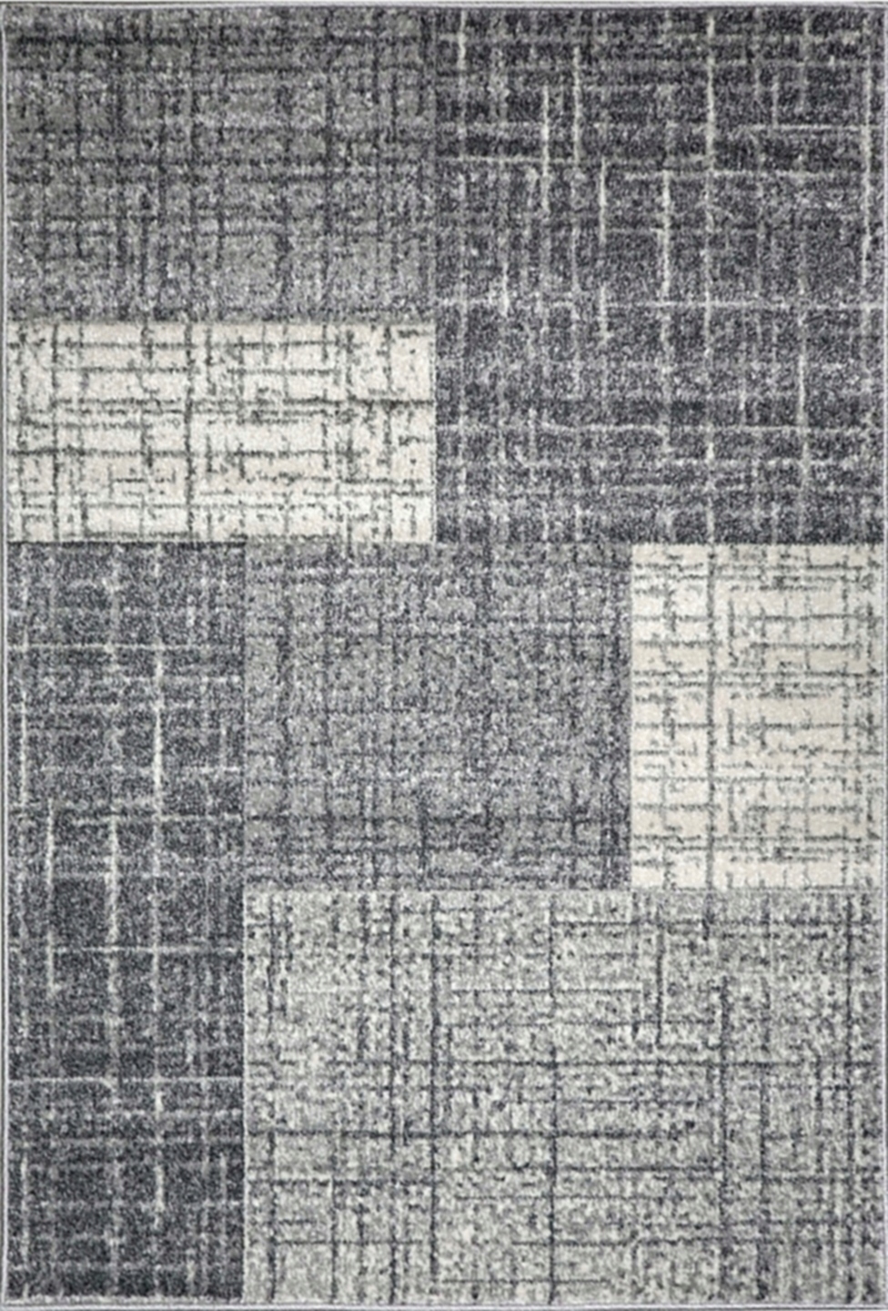 Moderný módny koberec Loft 120x170 Sivý Vysoká kvalita