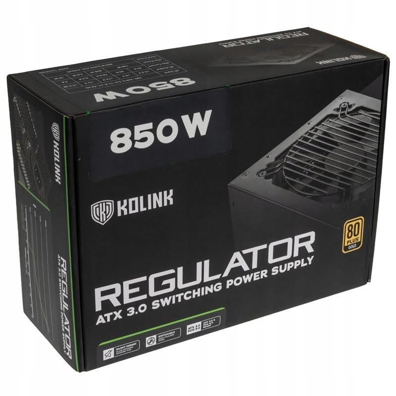 Kolink Regulátor napájacieho modulu 850 W 20+4 pin Atx Atx čierny