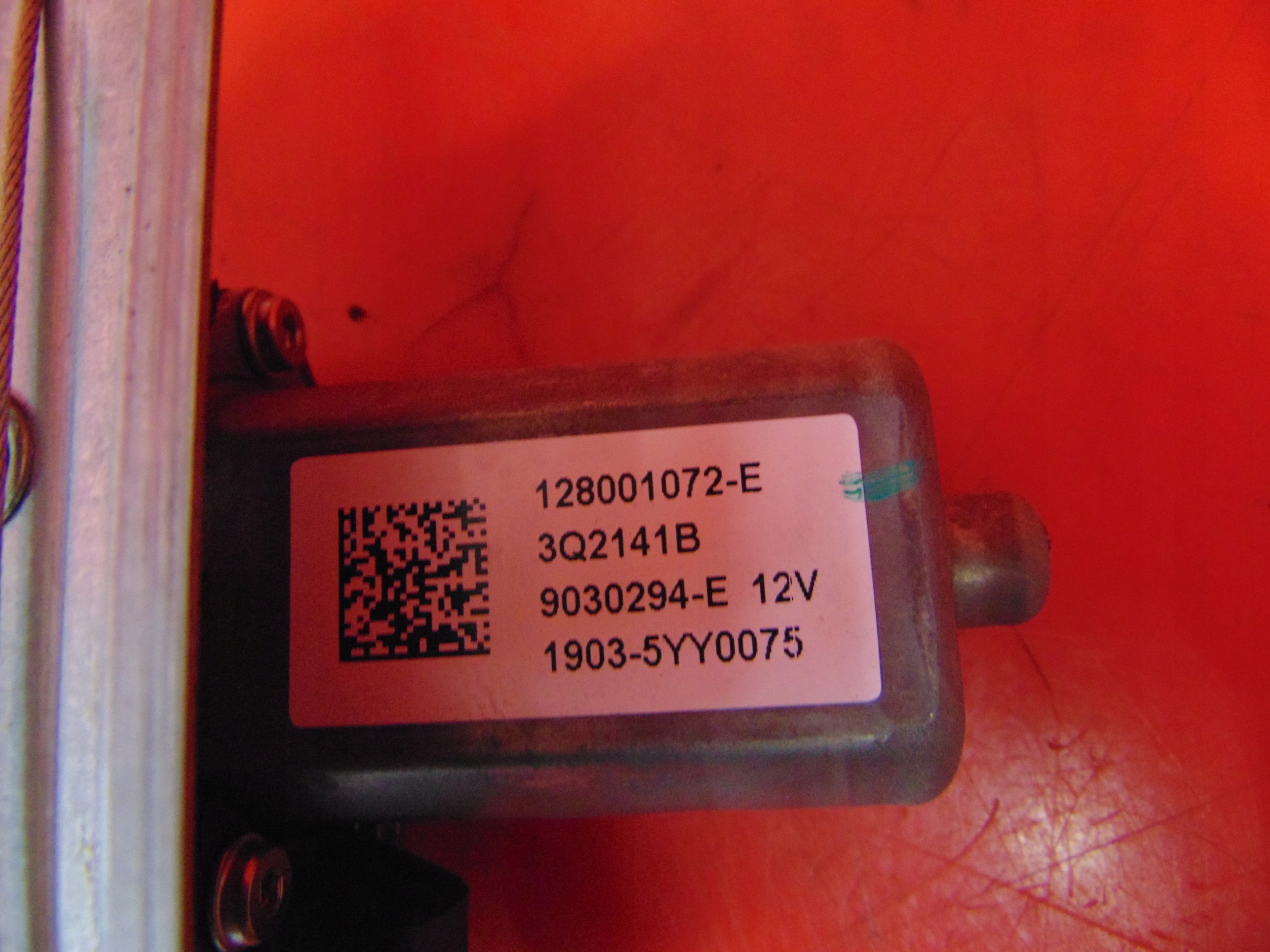 RENAULT ZOE 12- window regulator left rear part rear