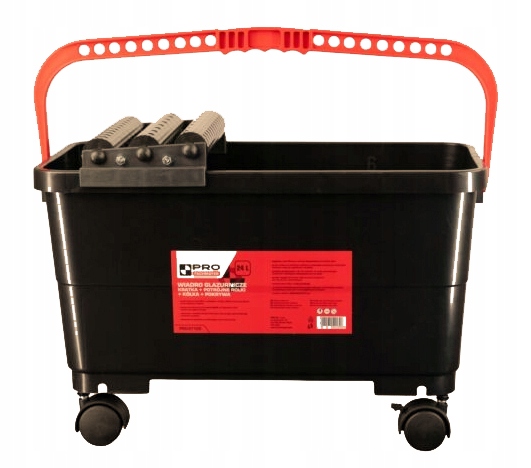 Pro Glazurovací kbelík 24L Kolečka Mřížka Trojité válečky na mytí