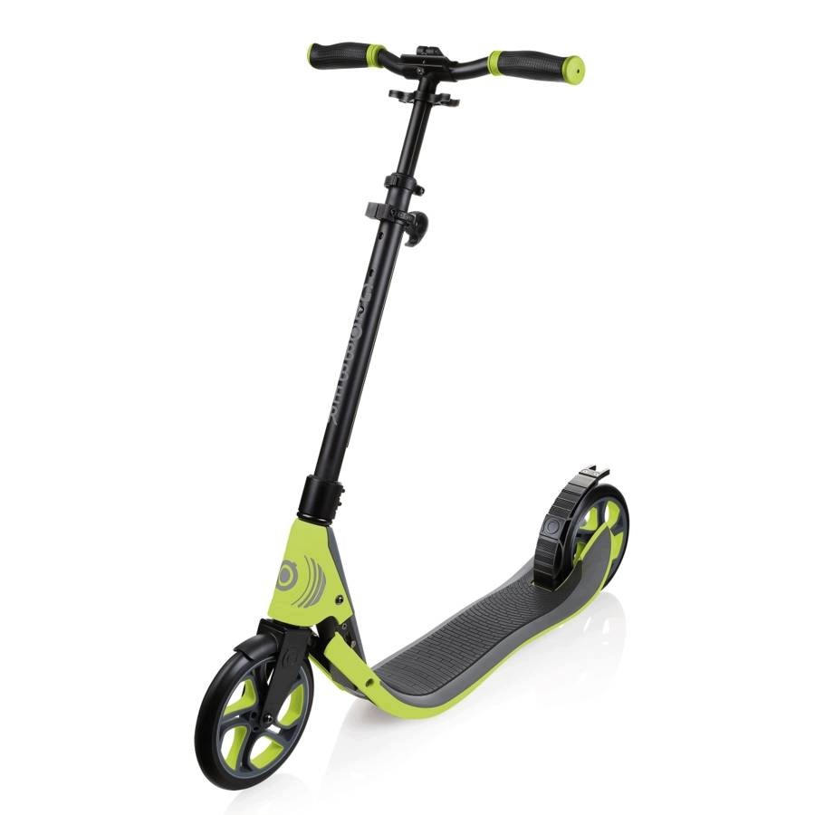 Hulajnoga miejska z dużymi kołami 205mm składana limonkowa zieleń Globber