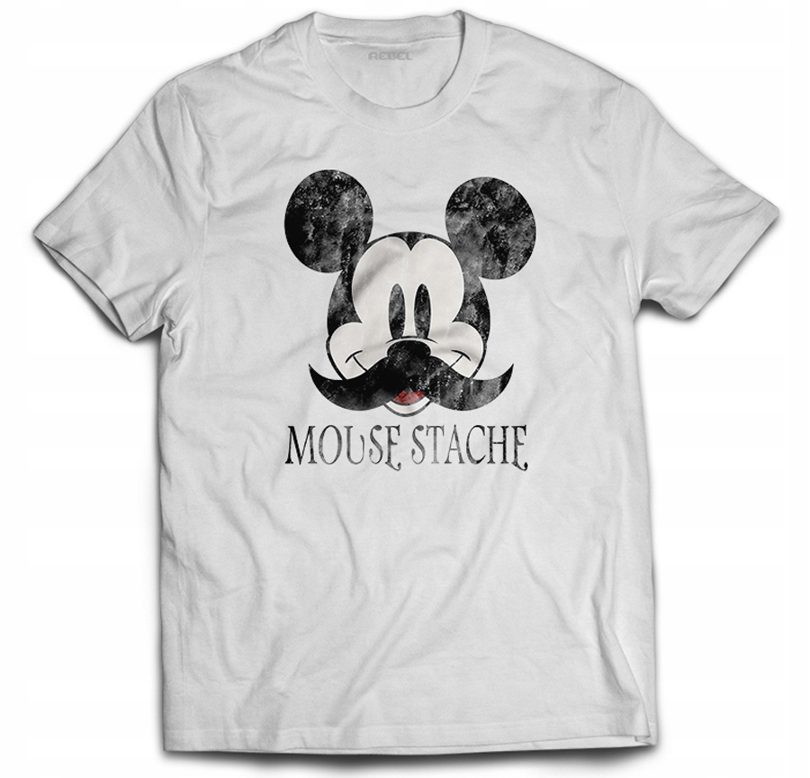 

Koszulka T-shirt Mouse Stache Myszka Miki r. 4XL