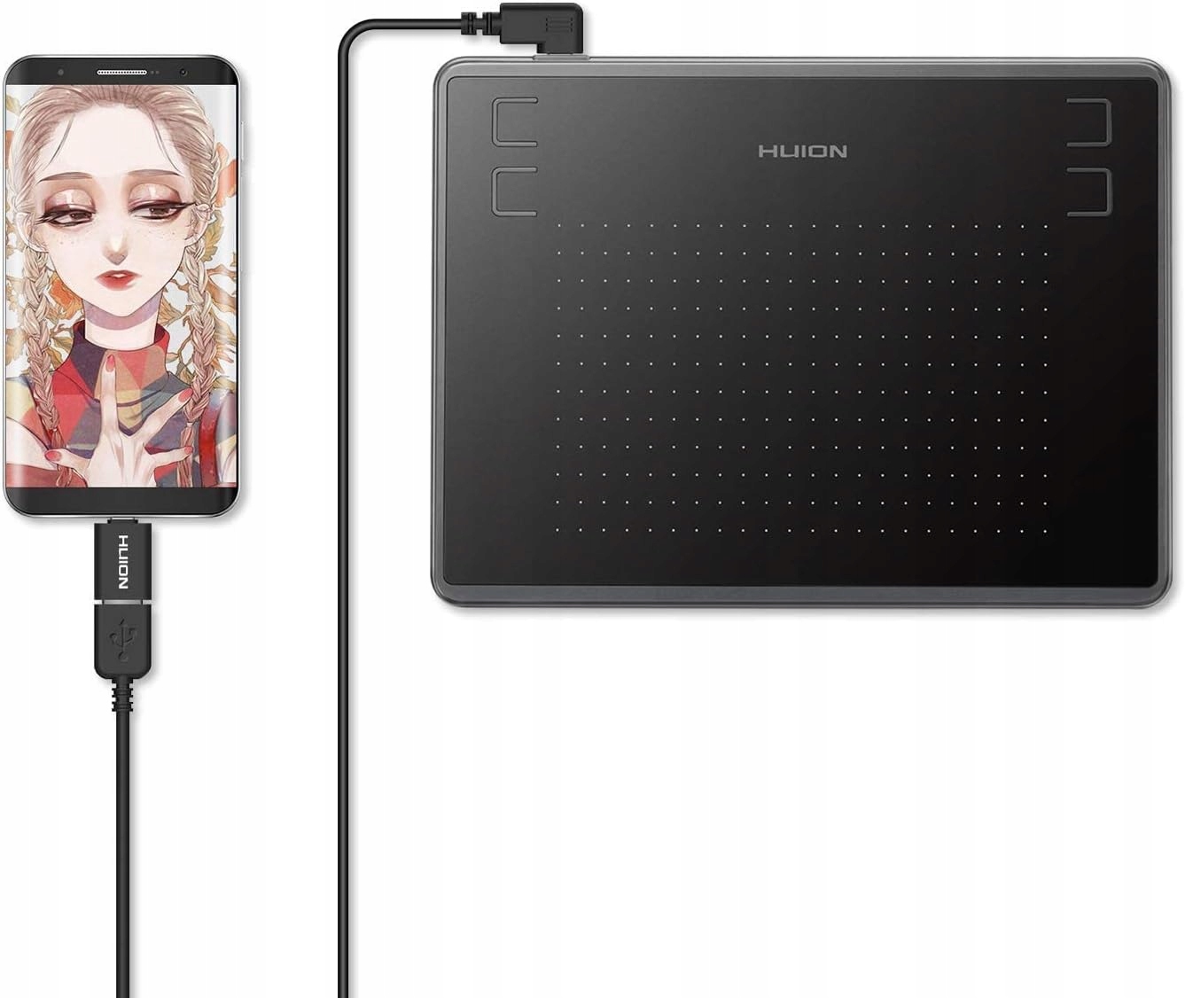 Tablet Graficzny do Rysowania Gier Osu Android/Mac/PC Huion Inspiroy H430P