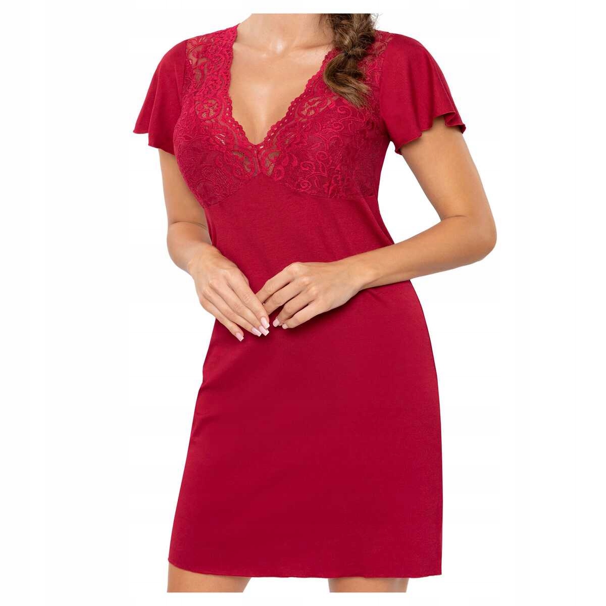 Donna Košile noční Luiza bordó 2XL