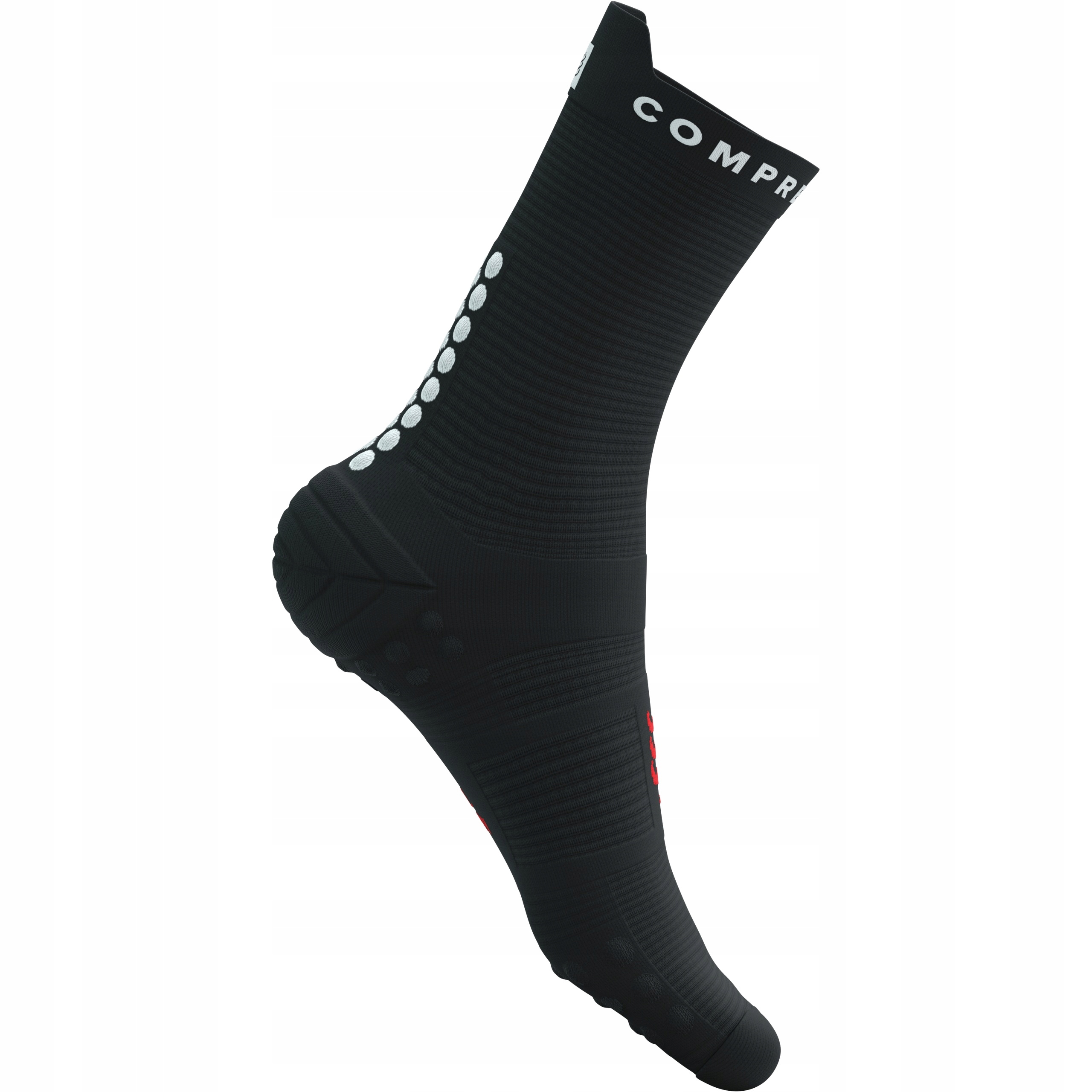 Skarpety Kompresyjne do Biegania COMPRESSPORT PRORACING SOCKS V4 RUN HIGH 4 Rozmiar 45-48