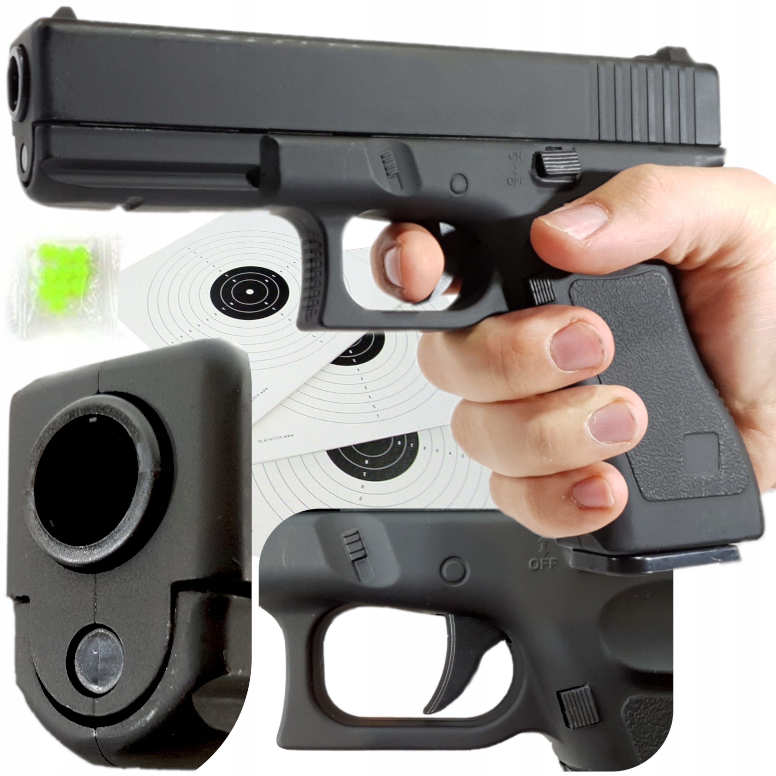 

Glock 17 Asg Pistolet Metalowy Na Kulki Karabin