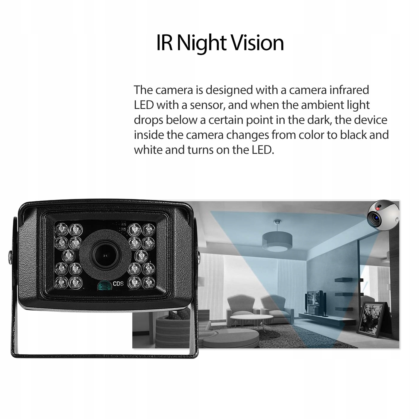 REVODATA 5MP Mini POE Kamera IP65 LED IR Nocna 3.6mm Wewnętrzna Zewnętrzna — miniatura 4