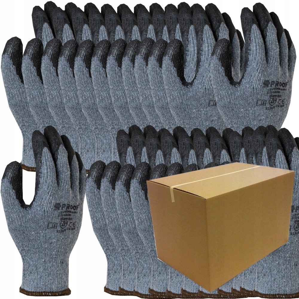 Rękawice Robocze Ochronne Proof Drakon Bhp Budowlane Roz. 9 120 Par