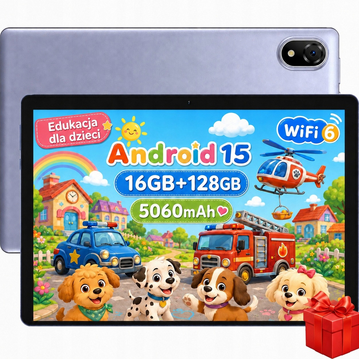 Tablet Gyereknek 10,1" Doogee 16/128GB 5060mAh FHD/1TB/GMS/WIFI/Android15