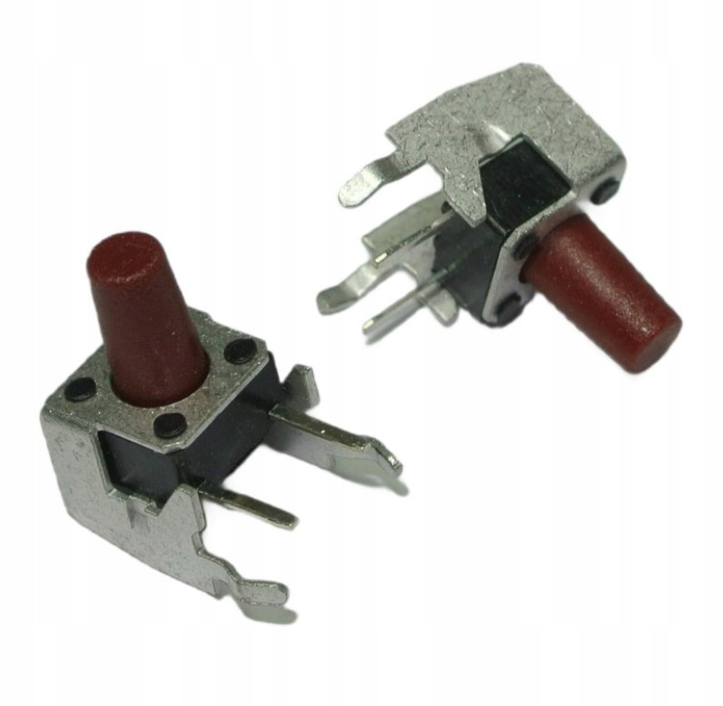 Przełącznik Stps-no 0.05A 12V 6x6mm przycisk 6.5mm Boczny [2szt]